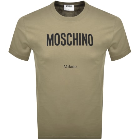 Moschino Logo T Shirt Green | Mainline Menswear us